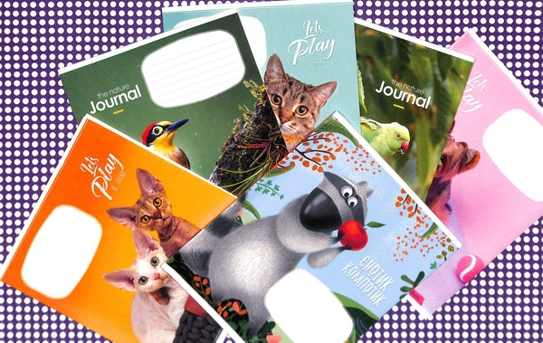 Sešit v linii - 12 listů (s různými motivy na obálce)