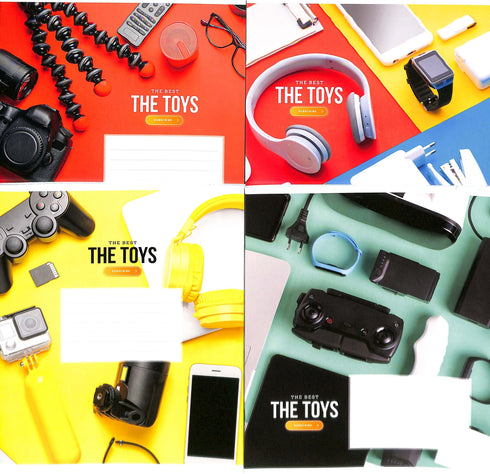 Sešit v kostkách 18 listů / různé motivy na obálce/