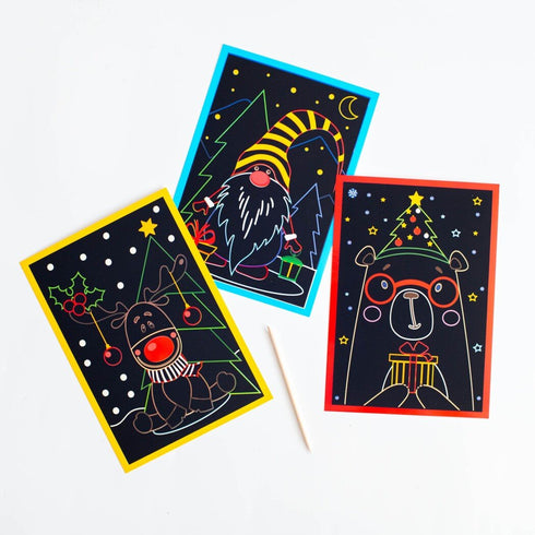 Color engravings and coloring pages. New year