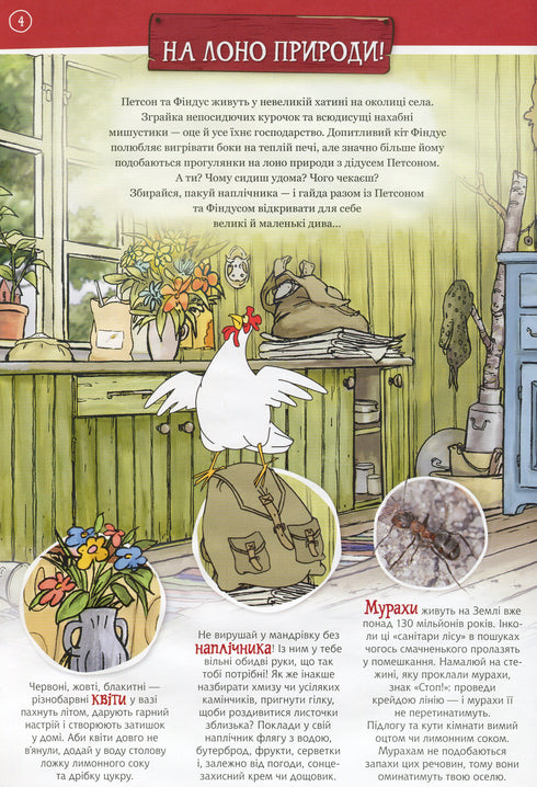 Петсон і Фіндус на природі