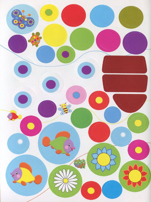 Vývojové samolepky pro miminka. Páv