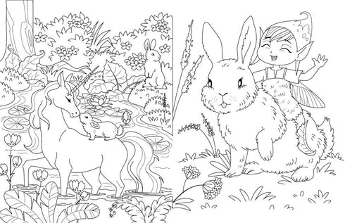 Big Coloring Book. Unicorns and Fairies