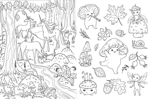 Big Coloring Book. Unicorns and Fairies
