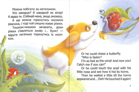 Malý Corgi. Little Corgi. Kniha-bilingva
