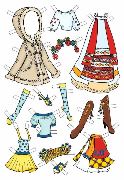 Dress the doll (pink)