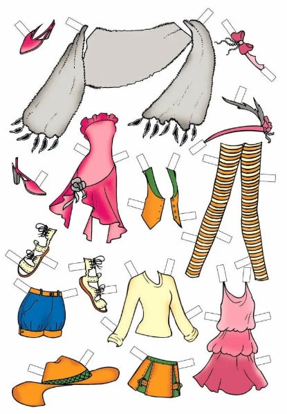 Dress the doll (pink)
