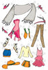 Dress the doll (pink)