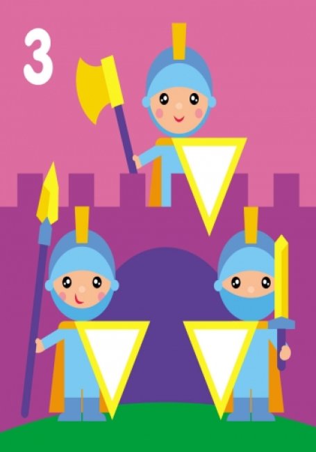 Мозаїка з наліпок. Для дітей від 3 років. Трикутники