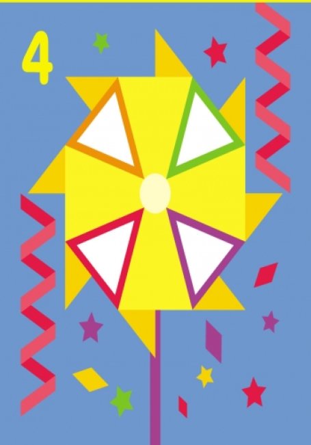 Мозаїка з наліпок. Для дітей від 3 років. Трикутники